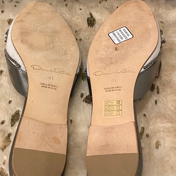OSCAR De LA RENTA Spanish Mules - Picture 3 of 3
